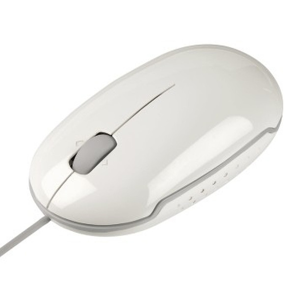 Hama Optical Mouse USB Оптический 1000dpi Белый компьютерная мышь