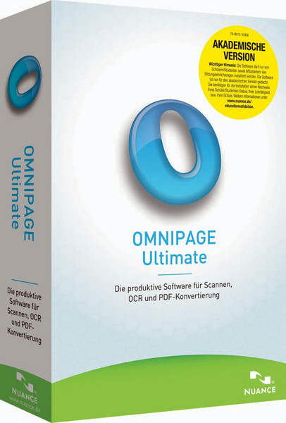 Nuance OmniPage Ultimate, EDU