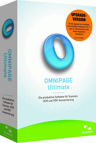 Nuance OmniPage Ultimate, UPG