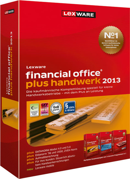 Lexware Financial Office Plus Handwerk 2013, Win, DE