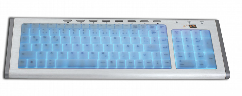 Techsolo TK-60 USB Silber Tastatur