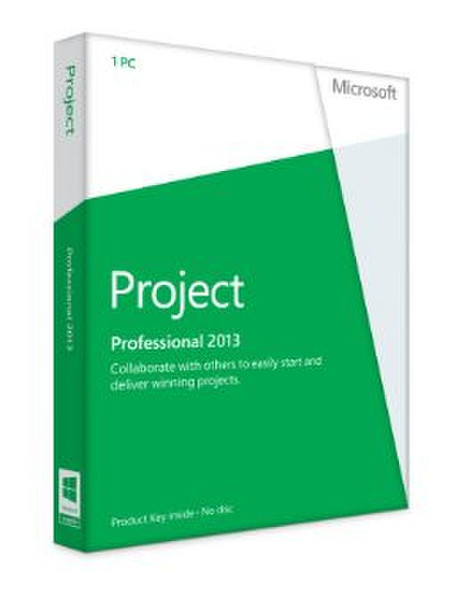 Microsoft Project Pro 2013, x32/64, ENG, DVD