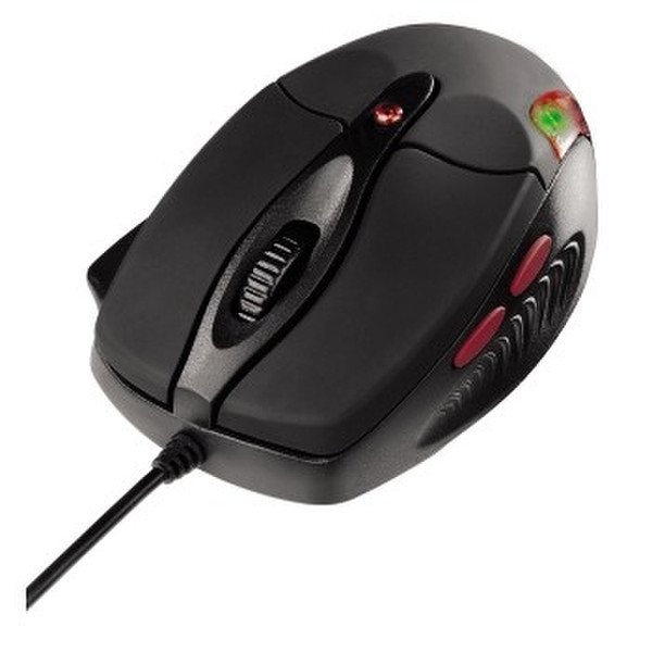Hama Penalizer Pro II Laser Gaming Mouse USB Schwarz Tastatur