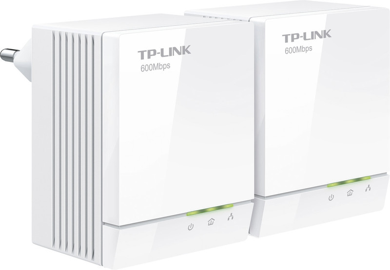 TP-LINK TL-PA6010KIT 600Мбит/с Подключение Ethernet Белый 2шт PowerLine network adapter