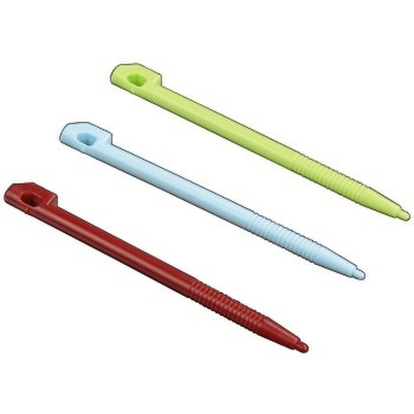 Hama Input Pen for Nintendo DS lite, 3 pcs./set, red, light blue, green стилус