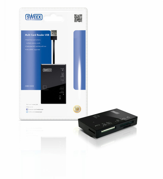 Sweex CR015V2 устройство для чтения карт флэш-памяти