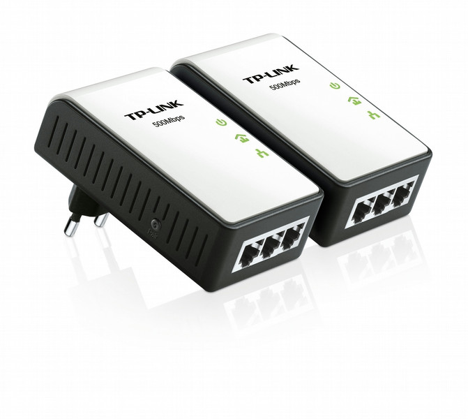 TP-LINK AV500 500Mbit/s Ethernet LAN Black,White 2pc(s) PowerLine network adapter