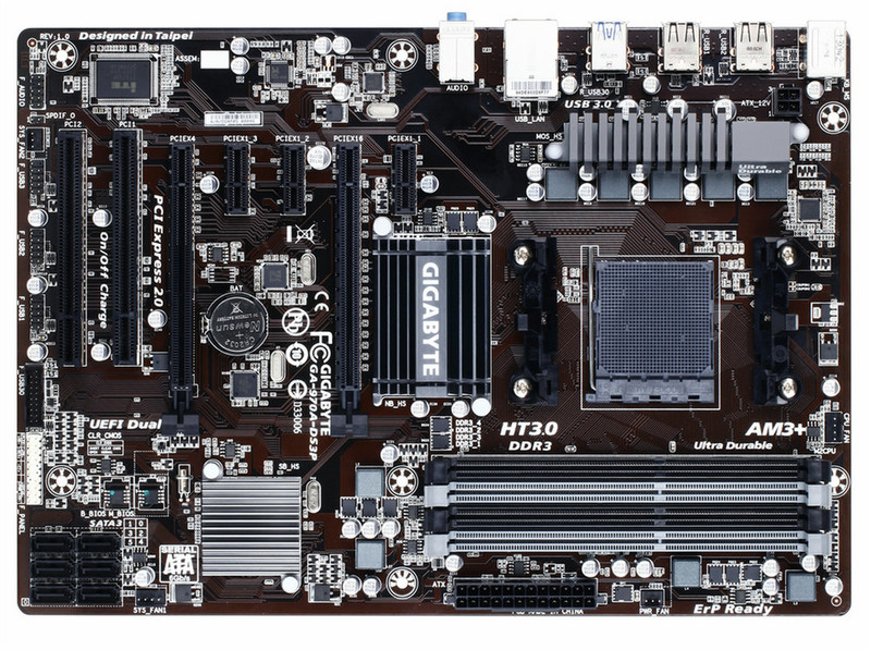 Gigabyte GA-970A-DS3P AMD 970 Socket AM3+ ATX материнская плата