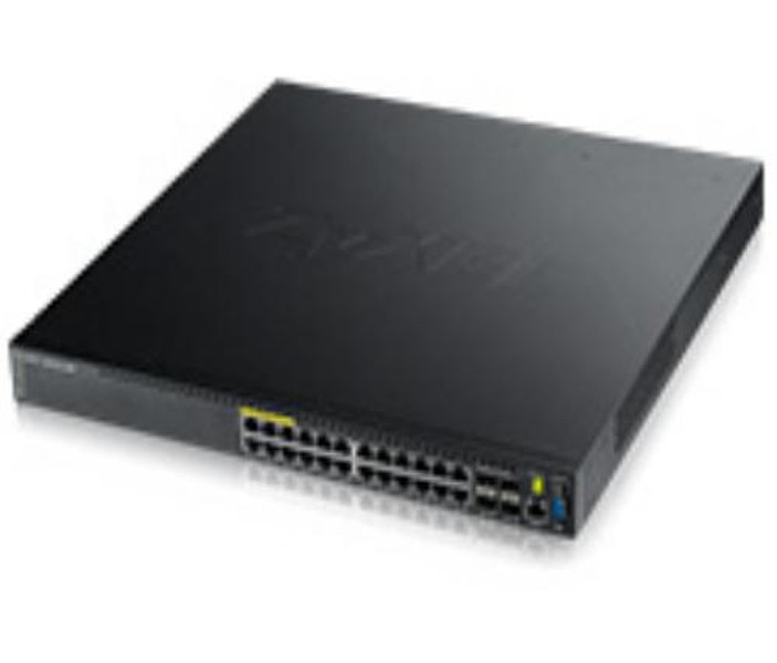 ZyXEL GS3700-24HP Управляемый L2+ Gigabit Ethernet (10/100/1000) Power over Ethernet (PoE) Черный