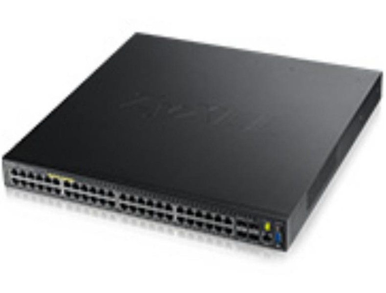 ZyXEL GS3700-48HP Управляемый L2+ Gigabit Ethernet (10/100/1000) Power over Ethernet (PoE) Черный
