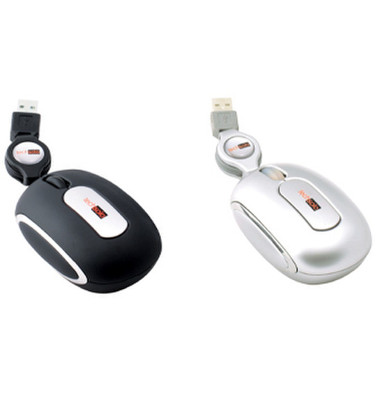 Techsolo TM-28 optical mini-mouse silver USB Optical 800DPI Silver mice