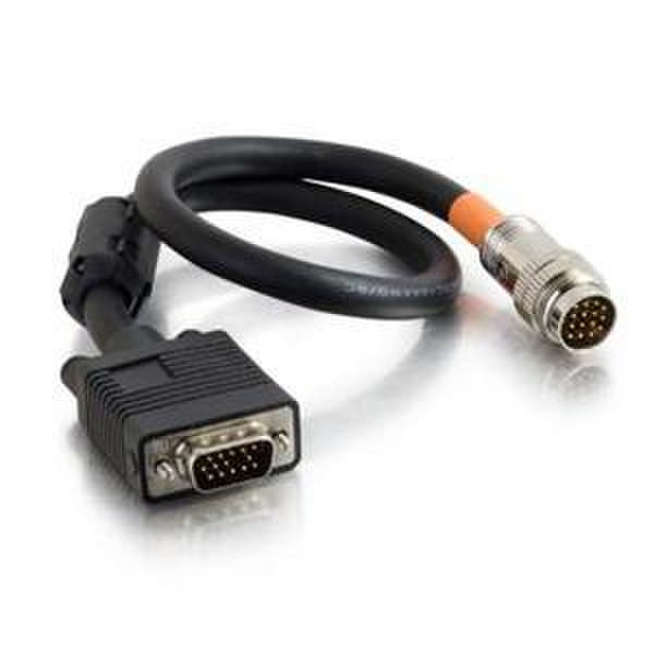 C2G VGA, 0.45 m 0.45м VGA (D-Sub) VGA (D-Sub) Черный VGA кабель