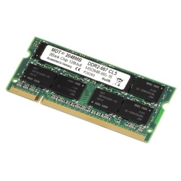 Hama Central Memory Module DDRII-SO-DIMM PC 667, CL 5, 2048MB 2ГБ DDR2 модуль памяти