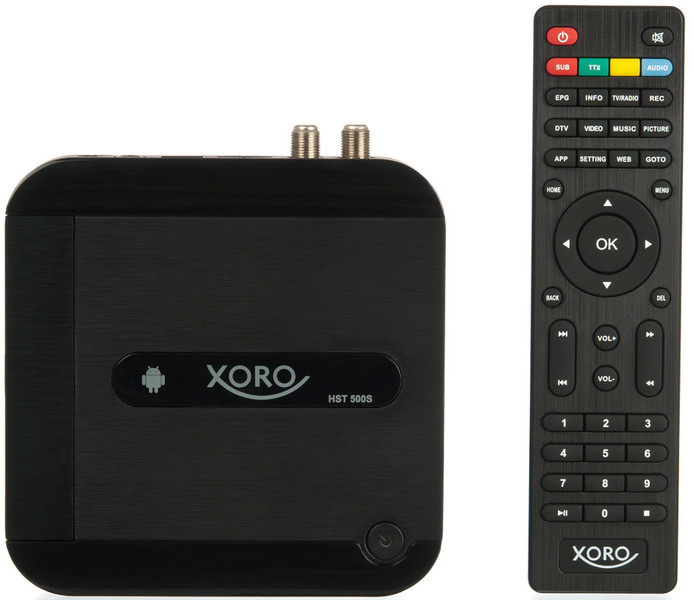 Xoro HST 500S Cable,Ethernet (RJ-45) Full HD Black TV set-top box