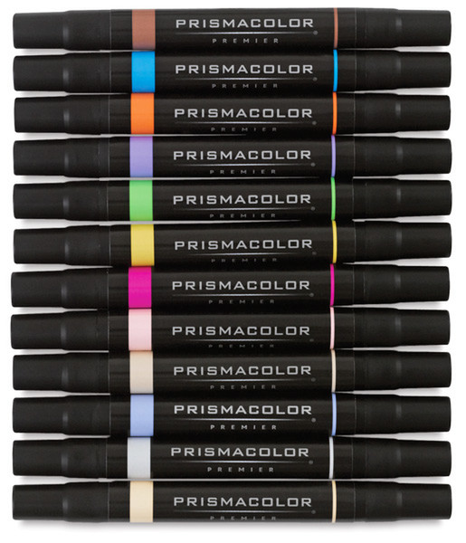 Prismacolor Premier Chisel|Fine PM 36 Тонкий скошенный наконечник Зеленый маркер