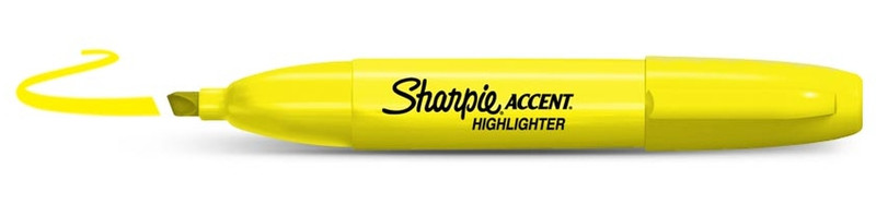 Sharpie Accent Jumbo Желтый 12шт маркер
