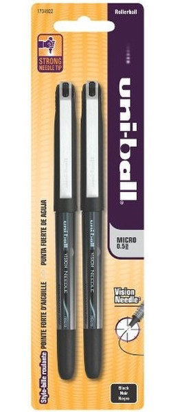 Uni-Ball Vision Needle Black 2pc(s)