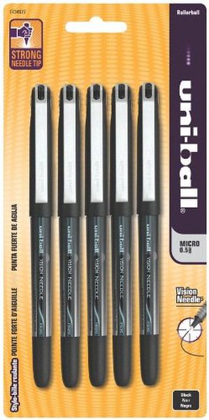 Uni-Ball Vision Needle Black 5pc(s)