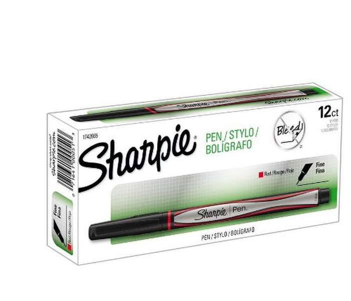 Sharpie Pen Rot 12Stück(e) Fineliner