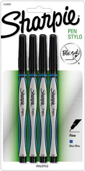 Sharpie Pen Blau 4Stück(e) Fineliner