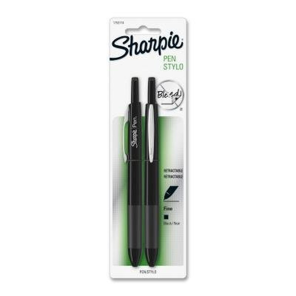 Sharpie Pen Retractable Black 2pc(s) fineliner