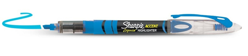 Sharpie Accent Liquid Синий 12шт маркер