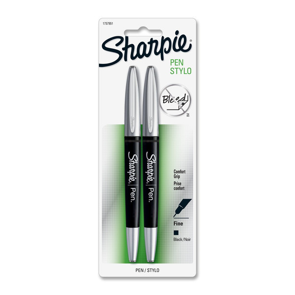 Sharpie Pen Grip Черный 2шт капиллярная ручка