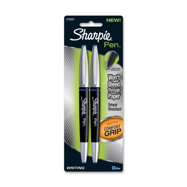 Sharpie Pen Grip Синий 2шт капиллярная ручка