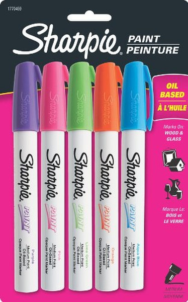 Sharpie 1770459 Blue,Green,Orange,Pink,Purple 5pc(s) paint marker