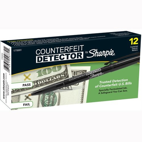 Sharpie Counterfeit Detector Schwarz 12Stück(e) Marker