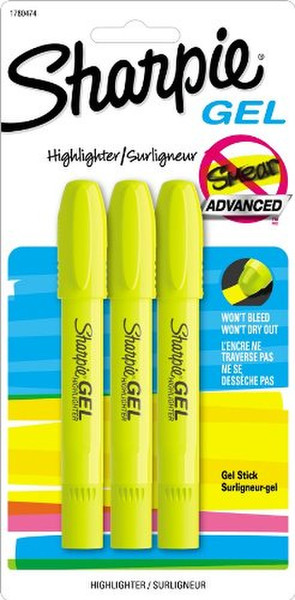Sharpie Gel Yellow 3pc(s) marker