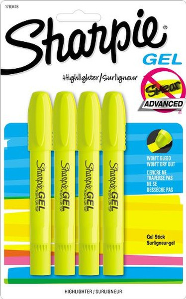 Sharpie Gel Yellow 4pc(s) marker