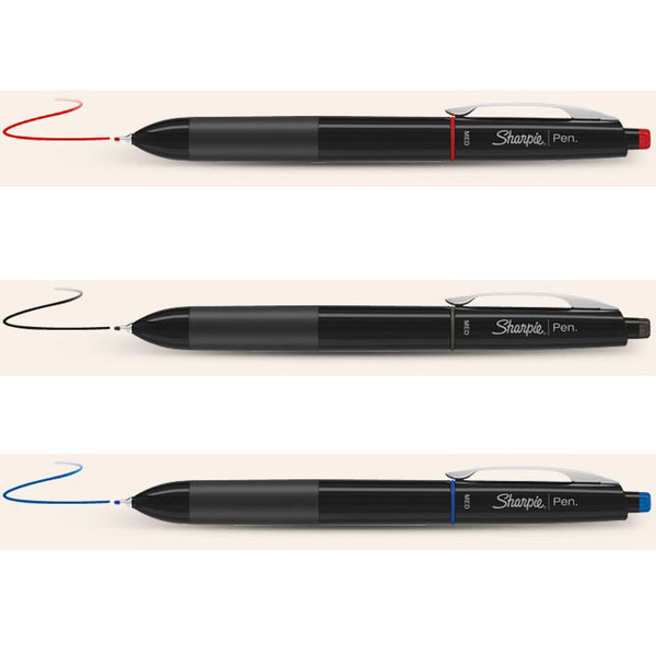 DYMO Sharpie Pen Retractable Medium Point 3шт