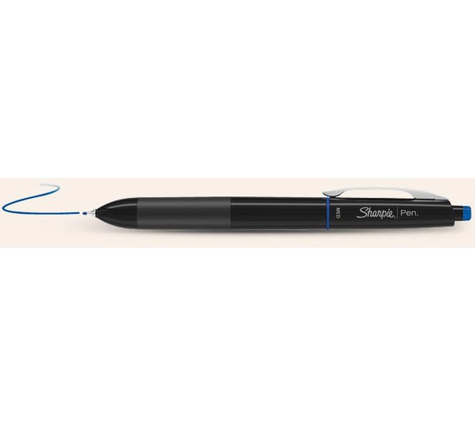 DYMO Sharpie Pen Retractable Medium Point Blau