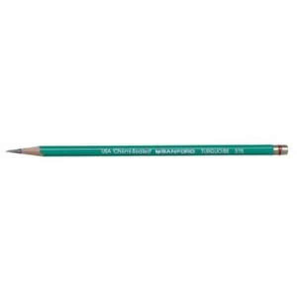 DYMO 375 Turquoise F 12шт графитовый карандаш