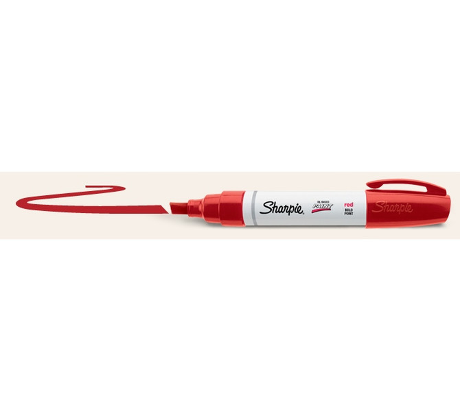 DYMO Oil-Based Paint Marker Bold Point Red permanent marker