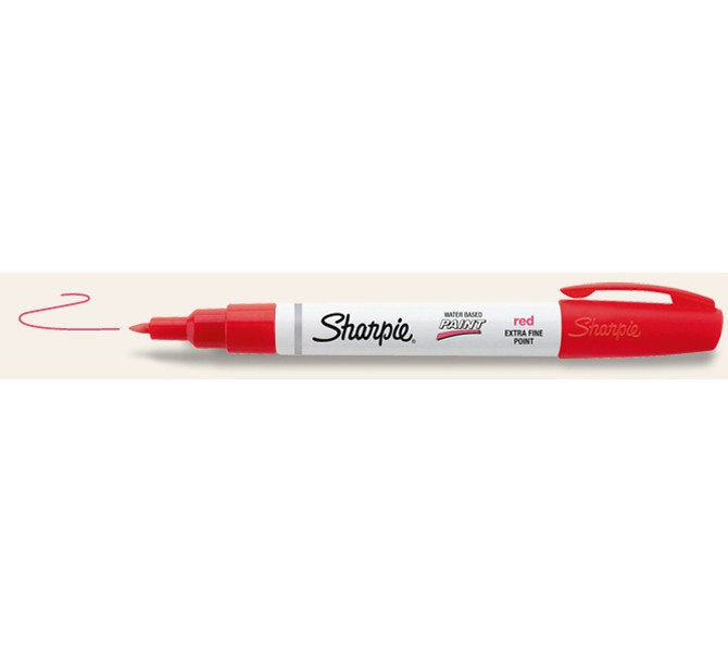 DYMO Water-Based Paint Marker Extra Fine Point Красный маркер с краской