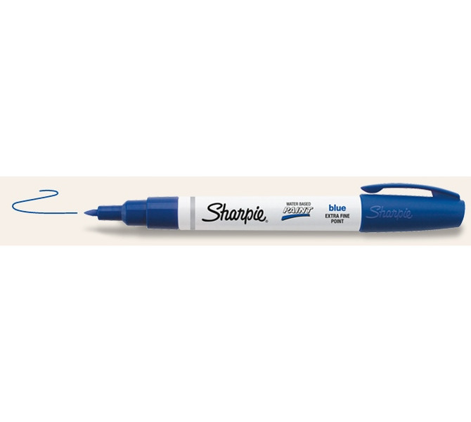DYMO Water-Based Paint Marker Extra Fine Point Blue paint marker