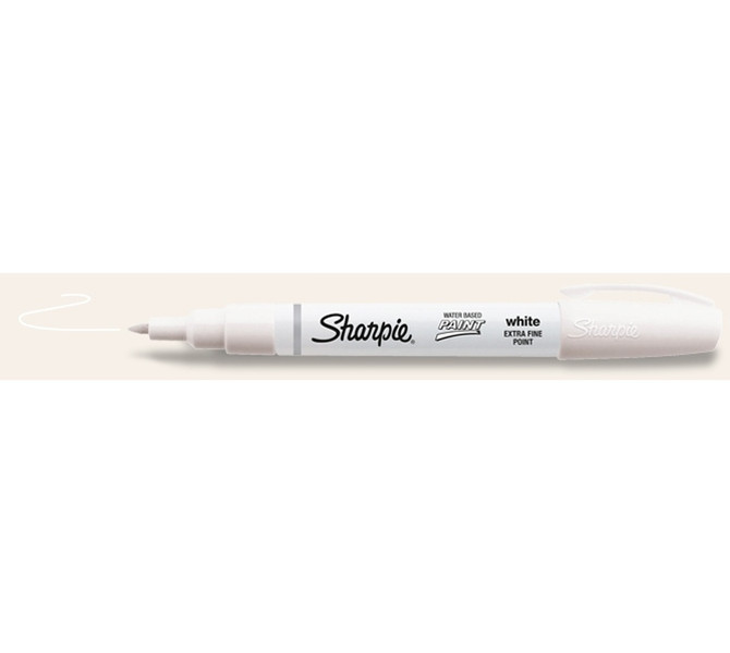 DYMO Water-Based Paint Marker Extra Fine Point Weiß Leuchtmarker