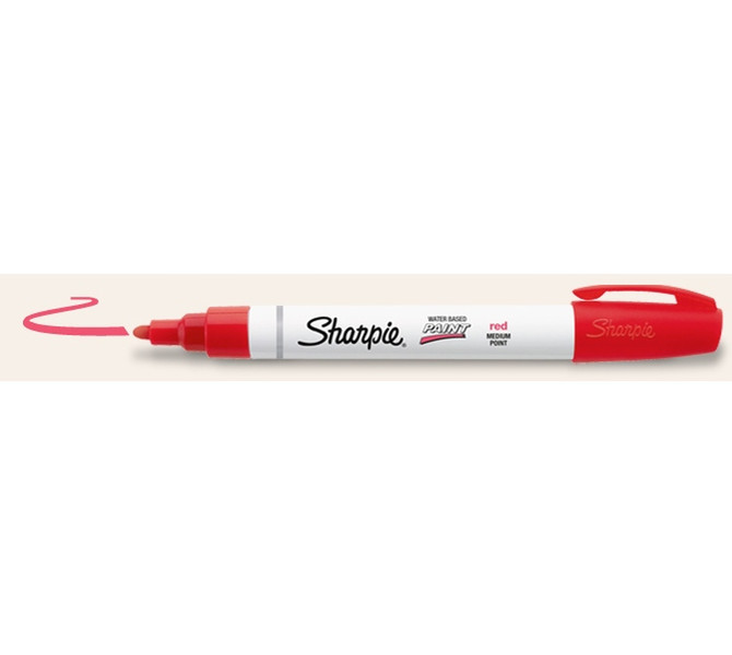 DYMO Water-Based Paint Marker Medium Point Красный маркер с краской