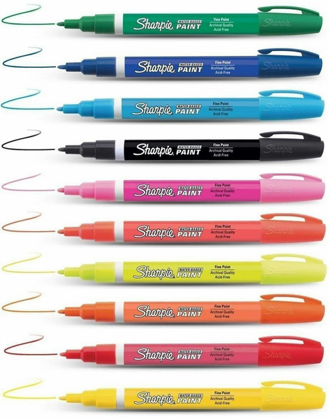 DYMO Water-Based Paint Marker Medium Point Black,Blue,Red 3pc(s) paint marker