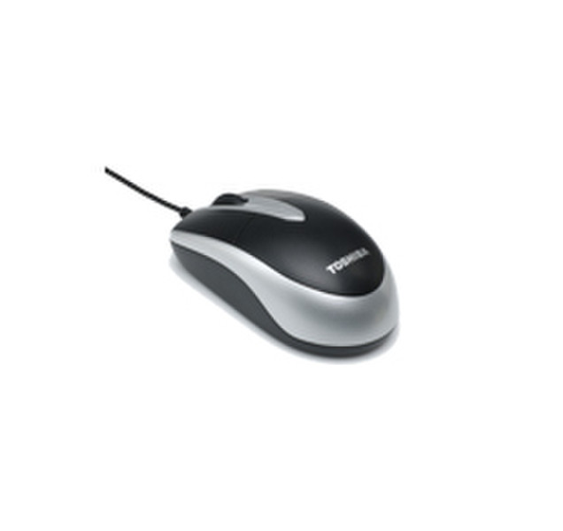 Toshiba compact optical mouse - silver & black; project based product;