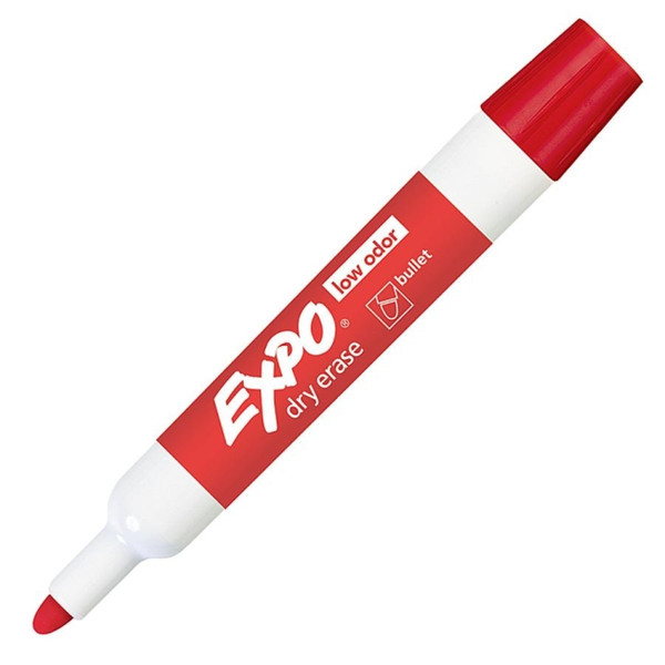 DYMO Low Odor Dry Erase Красный 12шт маркер