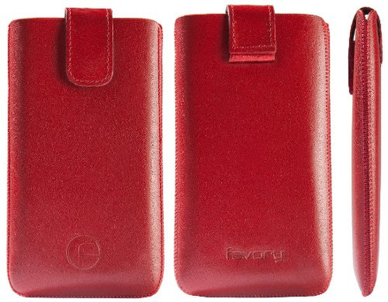 Favory 41623850 Ziehtasche Rot Handy-Schutzhülle