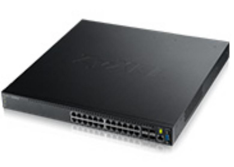 ZyXEL XGS3700-24 Managed L2+ Gigabit Ethernet (10/100/1000) Black