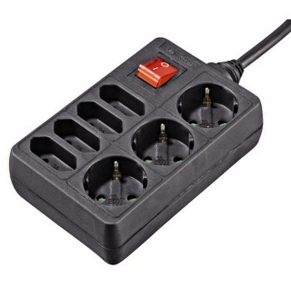 Hama 00108868 7AC outlet(s) 230V 1.4m Black surge protector