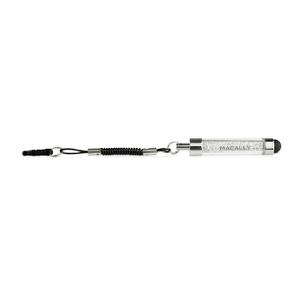 Macally PENPALMINI-C Black,Silver,Transparent stylus pen