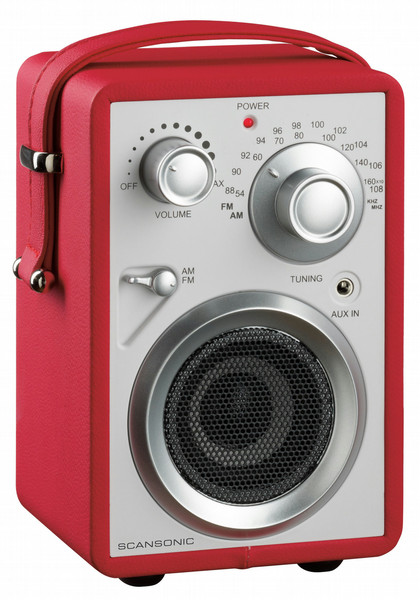 Scansonic 631702 Portable Analog Red