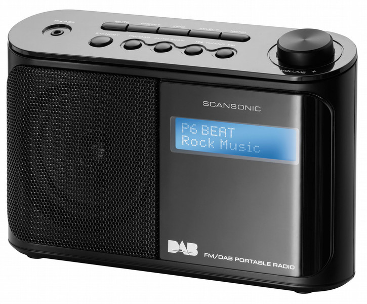 Scansonic DA500 Tragbar Analog Schwarz Radio