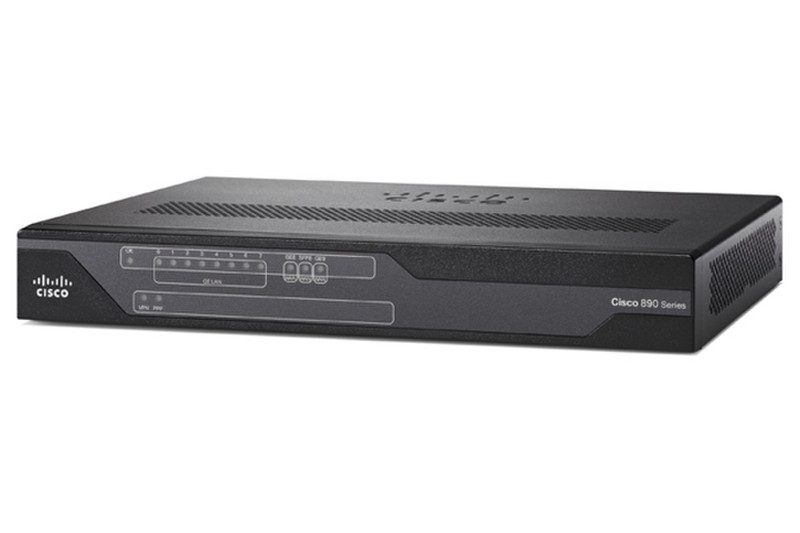 Cisco C896VA-K9 Eingebauter Ethernet-Anschluss ADSL2+ Schwarz Kabelrouter